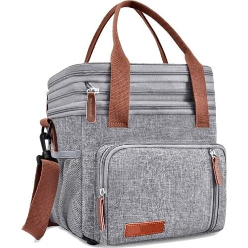 Insulated Lunch Bags for Women Men Large Lunch Box Leakproof Cooler Tote Bag