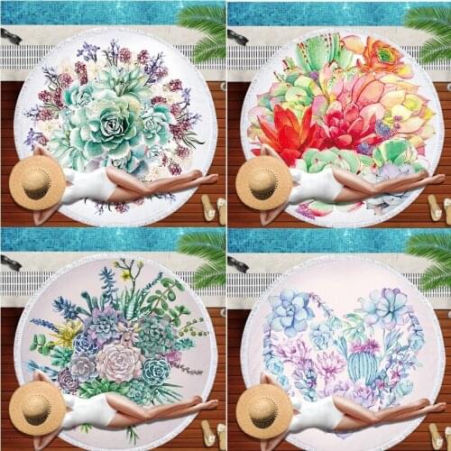 Color printing Round beach towel Pareo beach luxury beach towel Microfiber towel Towel Towel beach Beach mat beach towel towel