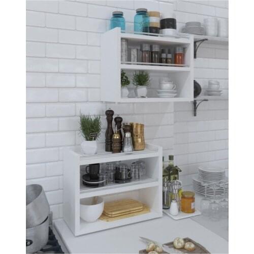 Kitchen Counter Top Rack Stand Spice Table Regulator Organizer