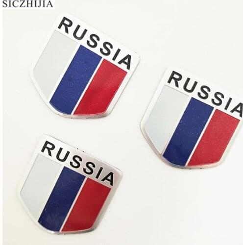 Car motorcycle russian flag sticker for Citroen C-Quatre C-Triomphe Picasso C1 C2 C3 C4 C4L C5 Elysee/DS-series