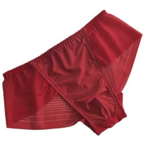 Mens Lingerie Lace Sissy Underwear Floral Lace Bulge Pouch Low Rise Gay Sissy Bikini Briefs Underpants mens briefs