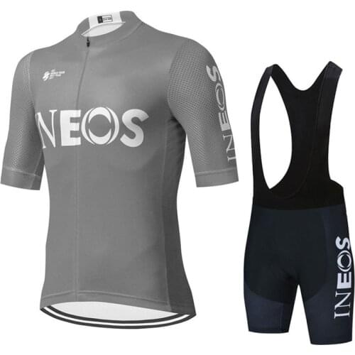 2021 New Ineos Cycling Pure Color Jersey Men Set Bicycle Uniform Summer Ventilate Road Bike Riding Costume Maillot Ropa Ciclismo