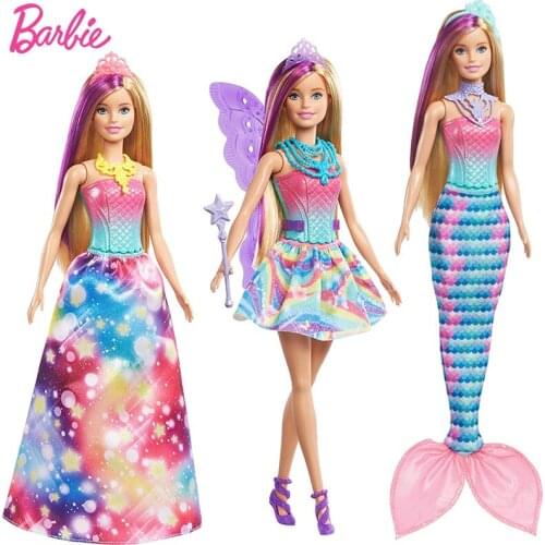 Original Barbie Doll Fairytale Fashion Toys for Girls Gifts Accessories Baby Toy Dolls Barbie Clothes for Doll Princess Dress