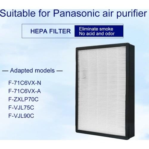 Suitable for Panasonic air purifier F-VJL75C F-71C6VX-N F-71C6VX-A F-VJL90C F-ZXLP70C compatible with Hepa filter deodorization