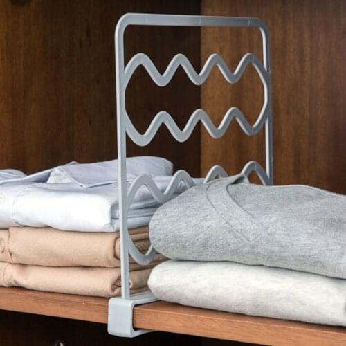 Closet Shelf Dividers Clothes Divider Organiser Wardrobe Shelf Partition Shelves Wire Shelving Home Accessories PF91613