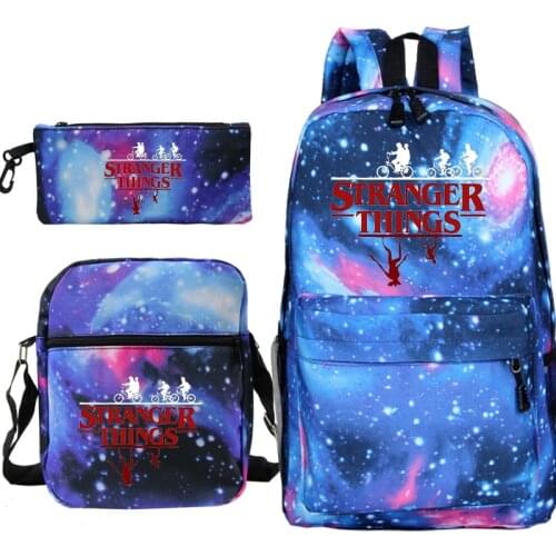 Stranger Things Backpack for Students Boys Girls Fashion Bags Shoulder Bag Pencil Case Backpack for Teenagers Daily Backpack