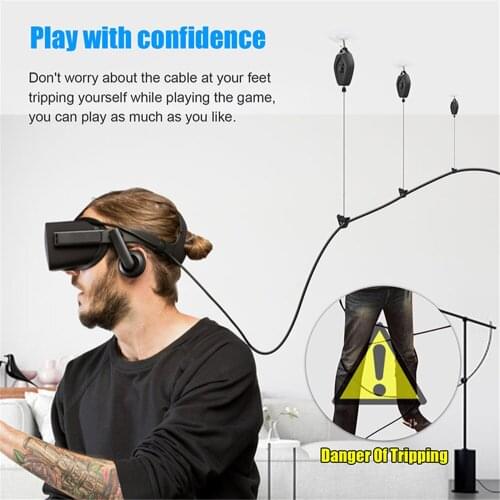 Brand New Retractable VR Cables Management System Pull Wire Hook for VR Accessories