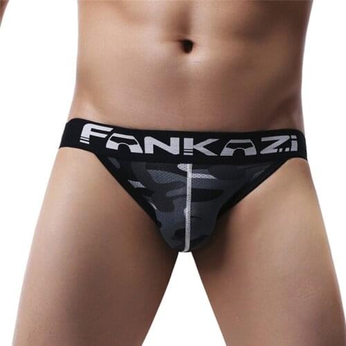 New Briefs Breathable Mens Underwear Briefs Men Low Waist Mens Male Comfortable Camouflage Underpants Briefs