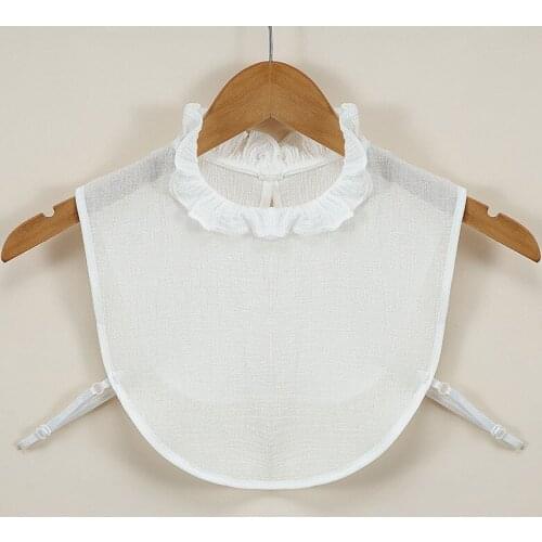 Women Stand Fake Collar White Detachable Shirt Collar Vintage Ladies Sweater Dress False Collar Lapel Blouse Clothes Accessory