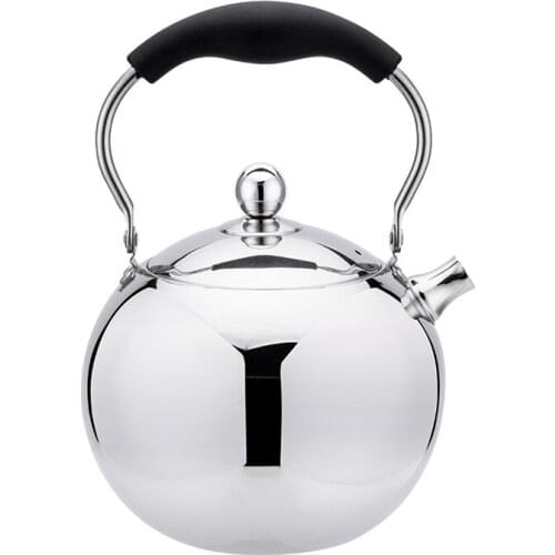 1.5L/2L Ball Shape Stainless Steel Water Kettle For Gas Thickened Tea Pot Travel Portable Water Heater Boiler Induction Cooker