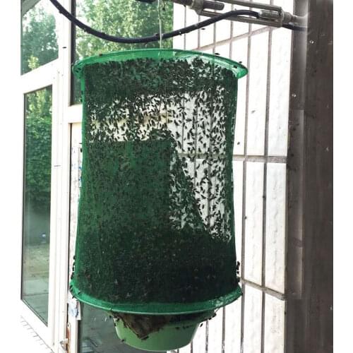 1Pcs Pest Control Reusable Hanging Fly Catcher Killer Flies Mosquito Flytrap Cage Net Trap Bug Catch Home Garden antimosquitos