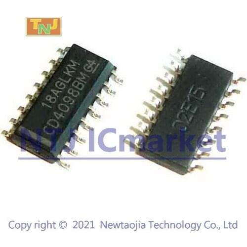 10 PCS CD4098BM SOP-16 CD4098BM96 SOIC CD4098 CMOS DUAL MONASTABLE MULTIVIBRATOR IC CHIP