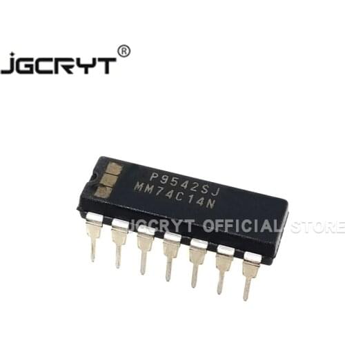 10Unids/lote MM74C14N MM74C14 DIP14 in-line Schmitt trigger integrated circuit IC chip brand new