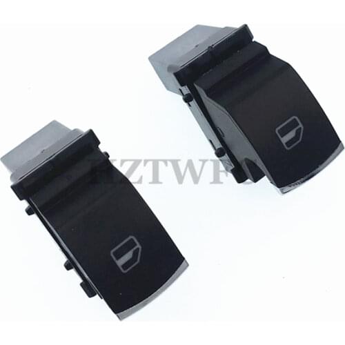 2PCS Car Chrome Window Switch For VW Passat B6 3C Jetta Tiguan 6 Golf GTI MK5 MK6 5ND 959 855 5ND959855 Free Shipping