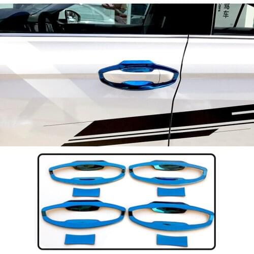 8pcs for BORA PLUS 2019-2020 Outer door handle and bowl protect Decorative frame Stainless steel