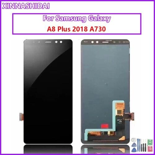A730 Display For Samsung Galaxy A8 Plus 2018 LCD A8+ A730F SM-A730F A730F/DS LCD Touch Screen Digitizer