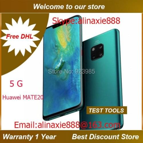 Free shipping DHL + Huawei mate 20 x 5G handsets , Support probe Test 5G Network