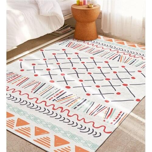 Bohemia Carpets Colorful For Living Room Bedroom Home Decor Moroccan Area Rug Soft Large Sofa Coffee Table Floor Mat Anti-slip