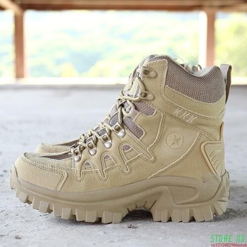 Mens Military Boot Combat Mens Ankle Boot Tactical Big Size 39-46 Army Boot Male Shoes Work Safety Shoes Motocycle Boots