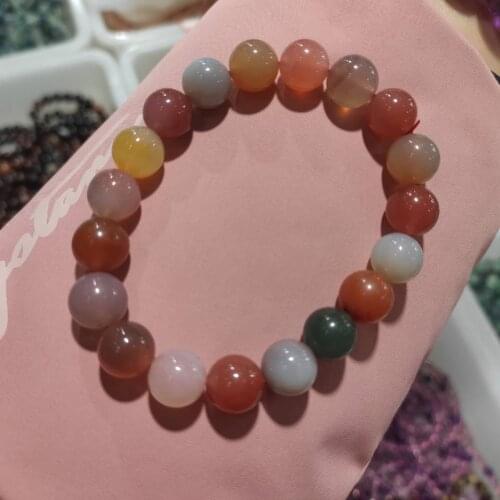 Candy Color Agates Bracelet Mix Color Strand Bracelets for Women Fashion Handmade Friendship Jewelry