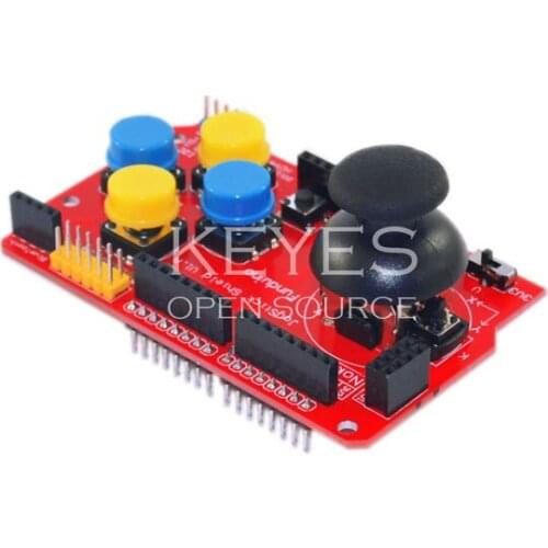 Glyduino JoyStick Shield V1.2 for Arduion with Game Rocker Extension Plate Analog Keyboard Mouse Function