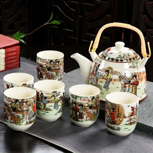 Hot Sale Yixing Ceramic Tea set Tea Set Tea Tray Outdoor Camping Mountaineering Tea Set Chinese Tea Ceremony WSHYUFEI