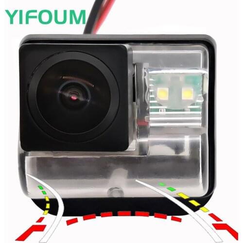 AHD Fisheye 12LED Dynamic Trajectory Car Rear View Camera For Mazda 6 M6 GG GY 2002-2008/CX-5 SUV 2011-2017/CX-7 SUV 2006-2012