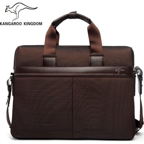 Kangaroo Kingdom Famous Brand Men Bag Oxford Handbag Shoulder Bags Business Men Briefcase Laptop Bag