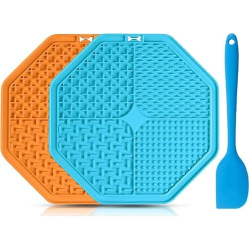 Mat For Pet Dogs Cats Slow Food Bowls With suction cup Feeding Food Bowl Silicone Dog Lick Pad Dog Slow Feeders Treat Dispensing