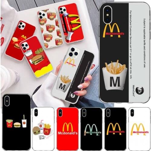 Hot McDonalds MetroCard French Fries Phone Case For iphone 12 11 Pro Max Mini XS Max 8 7 6 6S Plus X 5S SE 2020 XR Silicone