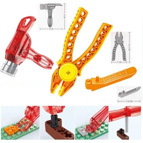 New Disassembly Device Tool Hammer Pliers Removal Accessories for Classic Building Block Educational Children Toys Gift for Kids