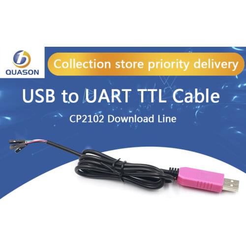 Original 1M CP2102 USB To UART TTL Cable Module 4 Pin 4P Serial Adapter Download Cable Module For Win10 For Arduino Raspberry Pi