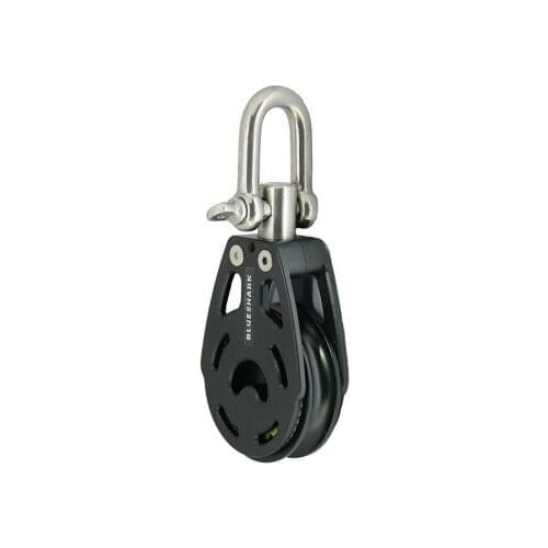 Sailboat 57 mm 2 1/4 Inch Aluminum Single Swivel Block 1500kg Torlon Delrin Balls 2370