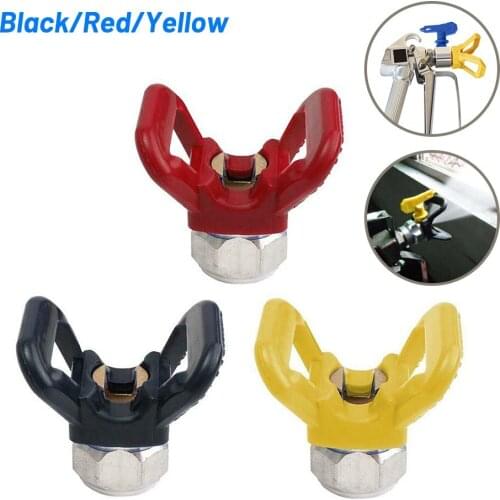 Airless Paint Spray Gun Flat Tip Nozzle Guard Connector Thread Size G7/8-14 Airless Sprayer Accessory Replacement
