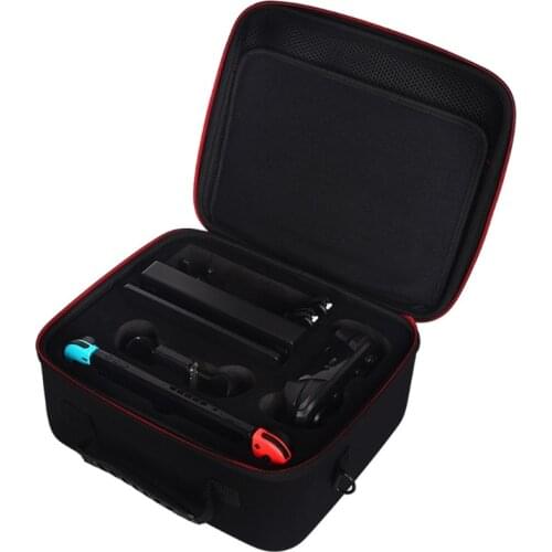Portable Storage Bag Travel Carrying Case Protective Cover with Adjustable Shoulder Strap For -Nintendo Switch & Accessories