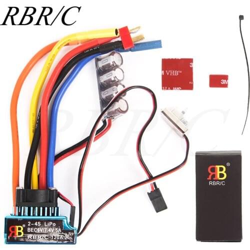 RBR/C R700 120A Brushless ESC 2S-4S Use For WPL MN Off-Road Climbing Drift Remote Control Model RC Car And Ship 3650 540 Motor