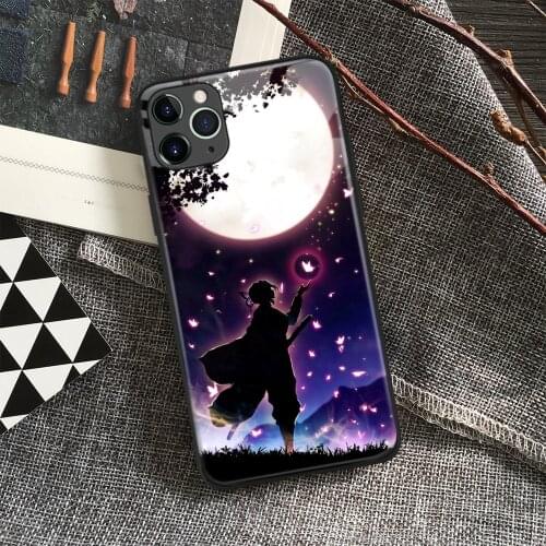 Shinobu Kocho Kimetsu No Yaiba Anime Soft Silicone Glass Phone Case for IPhone SE 6s 7 8 Plus X Xr Xs 11 12 Mini Pro Max Samsung