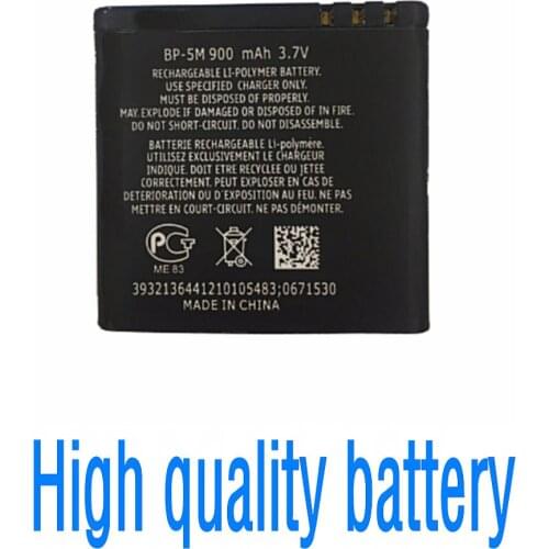 High quality Replacement Battery BP-5M 900mAh for Nokia 6220 Classic 6500 Slide 8600 Luna 6110 Navigator 5610 5700 6500S 7390