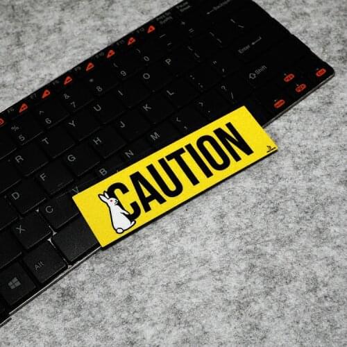 GalonDeco Cartoon Rabbit Warning Mark Reflective Car Stickers Decals Car Trunk Caution Sticker Scratch Cover Decals