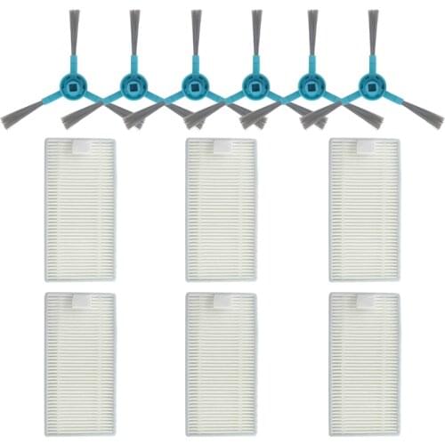 Hepa Filters Mop Cloth Side Brush Replacement for Cecotec Conga Series 4090 Vacuum Cleaner Parts