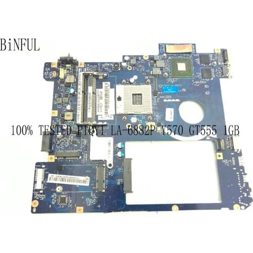 BRAND NEW. PIYQ1 LA-6882P rev : 1.0 Y570 LAPTOP MOTHERBOARD FOR LENOVO Y570 MAINBOARD,GT555 1GB,fit only i5 i3 processor