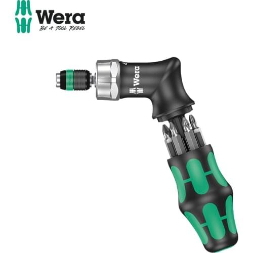 Wera Vera hardware tool KK RA gun handle ratchet quincunx screwdriver bit set imported from Germany