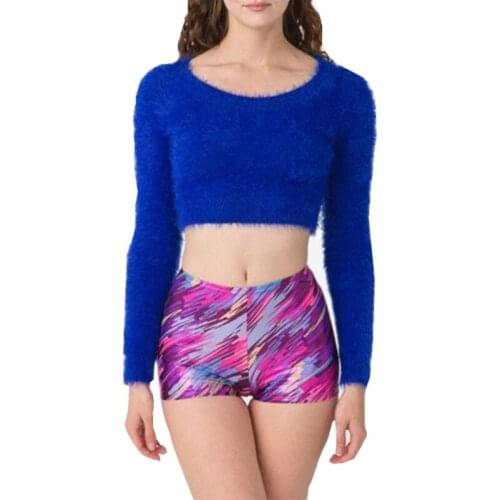 Women Sweaters And Pullovers Solid Color long-sleeved 2017 Europe And The United States Short Sweater Women Vestidos MMY69186