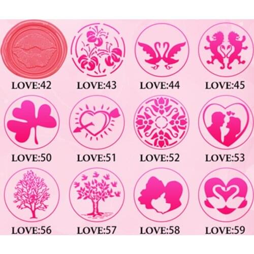 1pcs Wedding love Seal Wax Stamp Retro Antique 25mm lovers Sealing Wax Scrapbooking Stamps HEAD Wedding Decorative Invitation