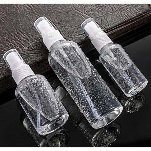 1pcs Portable Travel Plastic Empty Cosmetic Sample Spray Bottle Atomizer Can be used to dispense and store liquids 30/50/100ml