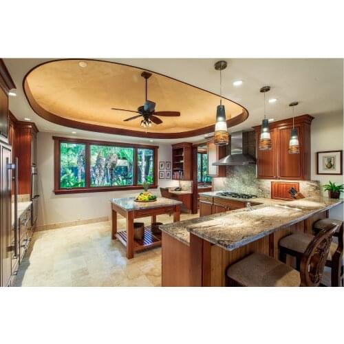 2017 customized made solid wood kitchen cabinets retail wholesales traditional wooden cabinets with island S1606137