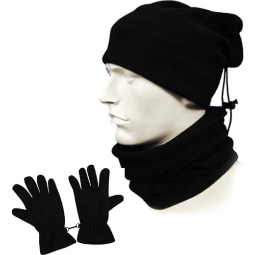 2019 Football soccer training outdoor sports warm set multifunctional neck collar Circle hat riding soccer scarf gloves