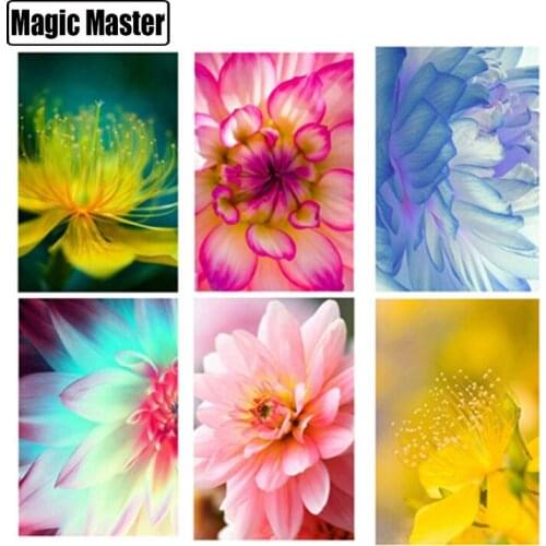 5D DIY Diamond Painting Lotus Flowers Diamond Embroide Cross Stitch Home Furnishing decoration Gift