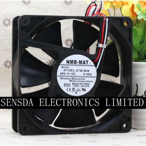 Free shipping For NMB 4712KL-07W-B49 48V 0.30A 120*120*32MM Alarm Signal for ZZXMP S385 S330 communication cooling fan
