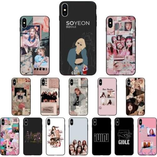 Yinuoda KPOP GIDLE Phone Case for iphone 11 Pro Max X XS MAX 6 6s 7 8 Plus 5 5S 5SE XR SE2020